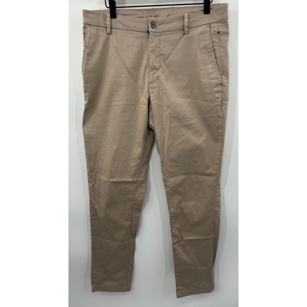 Bird Dogs Pants Men 34x32 Khaki unLined Performance Golf Boom For Your Boomstick